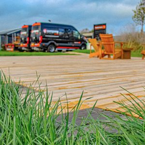 gras beschermen2 Vlonders op gras